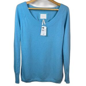 Old Navy Cashmere Sweater Women's XL NWT Vintage Y2K Blue *Flaw